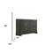 Homeroots 59" Gray Solid and Manufactured Wood Six Drawer Double Dresser 490461 - alternate 2
