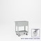 Pucel Tray Top Box Truck, 18 in W x 30 in D x 37 in H, 12 in Deep Box, Semi-Steel Casters, Light Blue TT-1830-12S - alternate 1