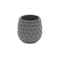 Homeroots Gray Ceramic 15 Ounce Round Distressed Pot Planter 487397 - alternate 1