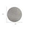 Homeroots 8' Round Gray Non Slip Rug Pad 521885 - alternate 2