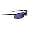 Crossfire ES5, Safety Glasses, Anti-Scratch, Blue Mirror Lens, Black Frame, Half-Frame 2968 - alternate 2