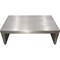 Homeroots 54" Silver Aluminum and Solid Wood Sled Coffee Table 605491 - alternate 2