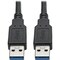 Tripp Lite USB 3.0 SuperSpeed A/A Cable for U325 Keystone Mount Couplers 6FT U325-006 - alternate 1