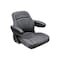 Uni Pro 1001 Seat Top Assembly | Charcoal Gray Fabric 8792 - alternate 2