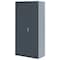 Sandusky Lee Shelving Storage Cabinet, 72 in H, 36 in W, 18 in D, Swing, Keyed, Dark Gray, 4 Shelves, 0 Drawers CA41361872-02 - alternate 2