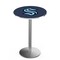 Holland Bar Stool Co 42" Stainless Steel Seattle Kraken Pub Table with 36" dia. top L214S4236SeaKrk - alternate 1