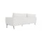 Homeroots 85" Off White Sofa With Black Legs 480936 - alternate 2