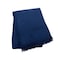 Homeroots 55" X 70" Navy Blue Cotton Blend Waffle Weave Throw Blanket with Fringe 632917 - alternate 2