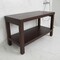 Homeroots Rectangular Teak Shower Stool Or Bench With Shelf In Brown Finish 376668 - alternate 2