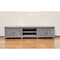 Homeroots 93" Desert Sand Solid Wood Cabinet Enclosed Storage Distressed TV Stand 528747 - alternate 2