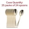 Smarty Had A Party Shiny Metallic Gold Mini Plastic Disposable Tasting Spoons (600 Spoons), 600PK 790-G-CASE - alternate 2