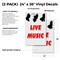Signmission Live Music, Vinyl Decals Only 24 Inch x 36 Inch, Vinyl Decal, 2PK DSB-2436-2PACK-Live Music - alternate 2