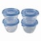 Glad To Go Lunch Containers, 2 Compartments, 32 oz, Plastic, 4PK XZA78404 - alternate 1