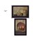 Homeroots Set Of Two Candle Light and Flowers 3 Black Framed Print Wall Art, 2PK 407120 - alternate 2