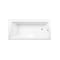 Kingston Brass 66-Inch Acrylic Rectangular 3-Wall Alcove Tub Combo w/ Waste and Overflow Drain, Right Hand Drain CVTAP663222R8 - alternate 2
