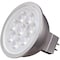 Satco 6.5W LED MR16 LED 3000K 40' beam GU5.3 12V AC/DC S9496 - alternate 1