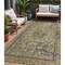 Homeroots 5' X 8' Artichoke Green And Denim Blue Medallion Washable Indoor Outdoor Area Rug 616041 - alternate 1