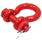 Mytee Products 10Pcs 5/8in Anchor Shackle Forged Carbon Steel w/ Safety Screw Pin 6,500 lbs WLL, 10PK SHACKLE-ANCHOR-BT-58x10 - alternate 2