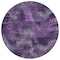 Homeroots 8' Purple Lavender And Gray Round Abstract Washable Indoor Outdoor Area Rug 587148 - alternate 2