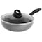 Oster Clairborne 9.5 Inch Non Stick Aluminum Wok with Lid in Granite Grey 82950.02 - alternate 1