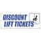 Signmission DISCOUNT LIFT TICKETS BANNER SIGN ski skiing slope lodge mountain snow B-120 Discount Lift Tickets - alternate 1