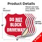 Signmission Driveway Shield Sign Do Not Block Drivew, 6 inch X 6 inch, Vinyl Decal, 5PK SHI-D-5PACK-6-378 - alternate 2