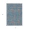 Homeroots 10' X 14' Teal Blue And Pink Abstract Washable Indoor Outdoor Area Rug 599843 - alternate 2