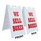 Signmission We Sell Boxes, A-Frame & 2 Decals Installed, Heavy-Duty Plastic Frame SBHD-D-2436-We Sell Boxes - alternate 2