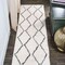 Jonathan Y Catala Moroccan Diamond Shag White/Gray 2 ft. x 10 ft. Runner Rug MOH405A-210 - alternate 1