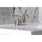 Kingston Brass Double-Handle 4" Centerset Bathroom Faucet with Pop-Up Drain, Brushed Nickel FB5618CML - alternate 3