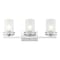 Jonathan Y Fairfax 23" 3-Light Metal/Frosted Glass Contemporary Glam LED Vanity Light, Chrome JYL7486A - alternate 1