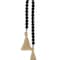 Homeroots 24" Dark Blue Wood Hand Painted Decorative Tassel 635367 - alternate 1