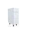 Cambridge Radiance 12 in. W x 21 in. D x 34.50 in. H Ready to Assemble Slab Bath Cabinet in White Gloss SA-VDB12-WG-KIT - alternate 2