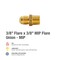 Proline Series Brass 3/8-in FL x 3/8-in MIP Union FL-183B - alternate 2