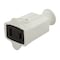 Eaton Wiring Devices Straight Blade Connector, 1-15R, 15 A, 125V AC, 2 Pole, 2 Wire, Screw Terminals, White 86W-BOX - alternate 2