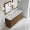James Martin Vanities Bellshire 72" Dbl Vanity, Honey Oak, 3 CM Et. Jasmine Pearl Silestone Top, FreePower Wireless Charger 660-V72-HNO-FEJP - alternate 2