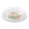 Smarty Had A Party 9" Solid White Disposable Plastic Buffet Plates with Clear Dome Lids, 1000PK 119CS-CASE - alternate 2