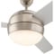 Afx Davis - 52in 3 Blade LED Ceiling Fan - Silver Finish DVSN523LACSNSL-WS - alternate 2