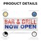Signmission Bar and Grill Now Open, 36 Inch x 96 Inch, Vinyl Banner B-96-30478 - alternate 2