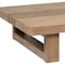 Homeroots 33" Natural Solid Wood Outdoor Coffee Table 555648 - alternate 2