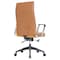 Leisuremod Hilton High-Back Leather Office Chair, Light Brown HO20LBRL - alternate 2