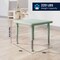 Flash Furniture 3 PC Plastic Activity Table and 2 Chairs Set, 10.5 in Seat Height-Sage YU-YCX-0023-2-SQR-TBL-SAGE-R-GG - alternate 2