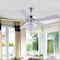 Jonathan Y Mandy 52" 3-Light Glam Classic Crystal Dome Shade LED Ceiling Fan With Remote, Chrome JYL9610B - alternate 2