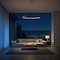 Jonathan Y Brice 35" Modern Contemporary Metal Round Dimmable Integrated LED Pendant, Gray JYL7220E - alternate 2