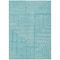 Homeroots 3' X 5' Turquoise And Ivory Geometric Washable Indoor Outdoor Area Rug 600864 - alternate 2