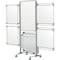 Ghent Easel+ Mobile 2-Sdd Prcln Whtbrd w/Tblt Strg, Mag, 8 Tablets, 39 in H x 26 in W NEX204EP8-FR - alternate 1