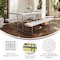 Flash Furniture Insta-Fold 6 Foot Granite White Indoor-Outdoor Picnic Table - Commercial Grade Foldable Steel Frame RB-EBB-3072FD-MND-WH-GG - alternate 2