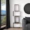 Homeroots Set of Two Brown Solid and Manufactured Wood Two Tier Floating Bookcase, 2PK 392224 - alternate 2