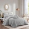 Homeroots Gray Queen Polyester 220 Thread Count Washable Duvet Cover Set 529044 - alternate 2