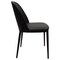Leisuremod Tule Dining Side Chair, Black Frame with Black Leather Seat TCBL18BL - alternate 2